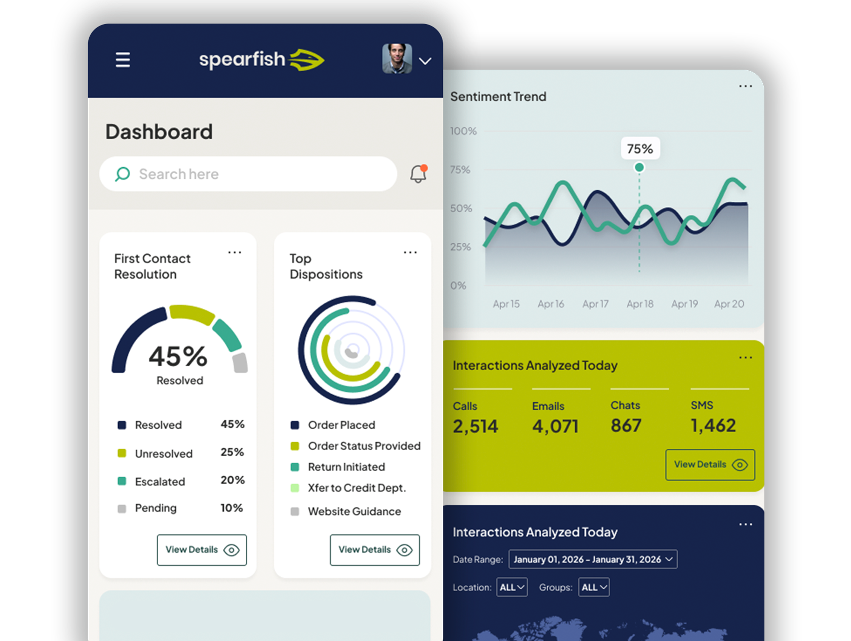 Spearfish dashboard preview